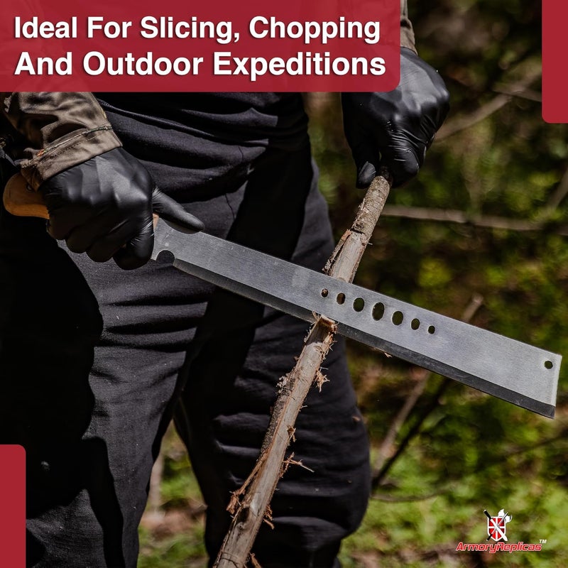 Armory Replicas Full Tang Machete Knife - Multipurpose Outdoor Camping Tool - Image 5